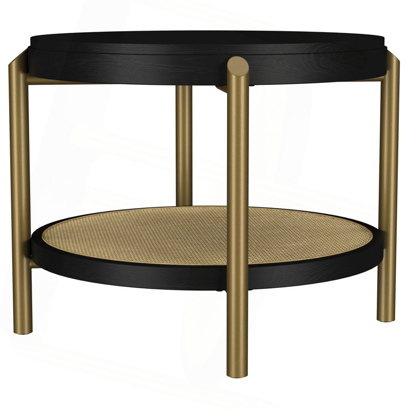 Benson Black Round End Table