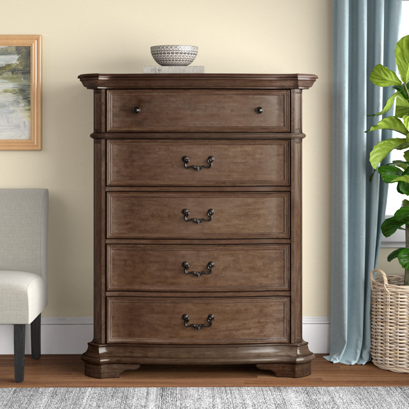 Cuney 44'' W 5 - Drawer Dresser, Light Sandstone
