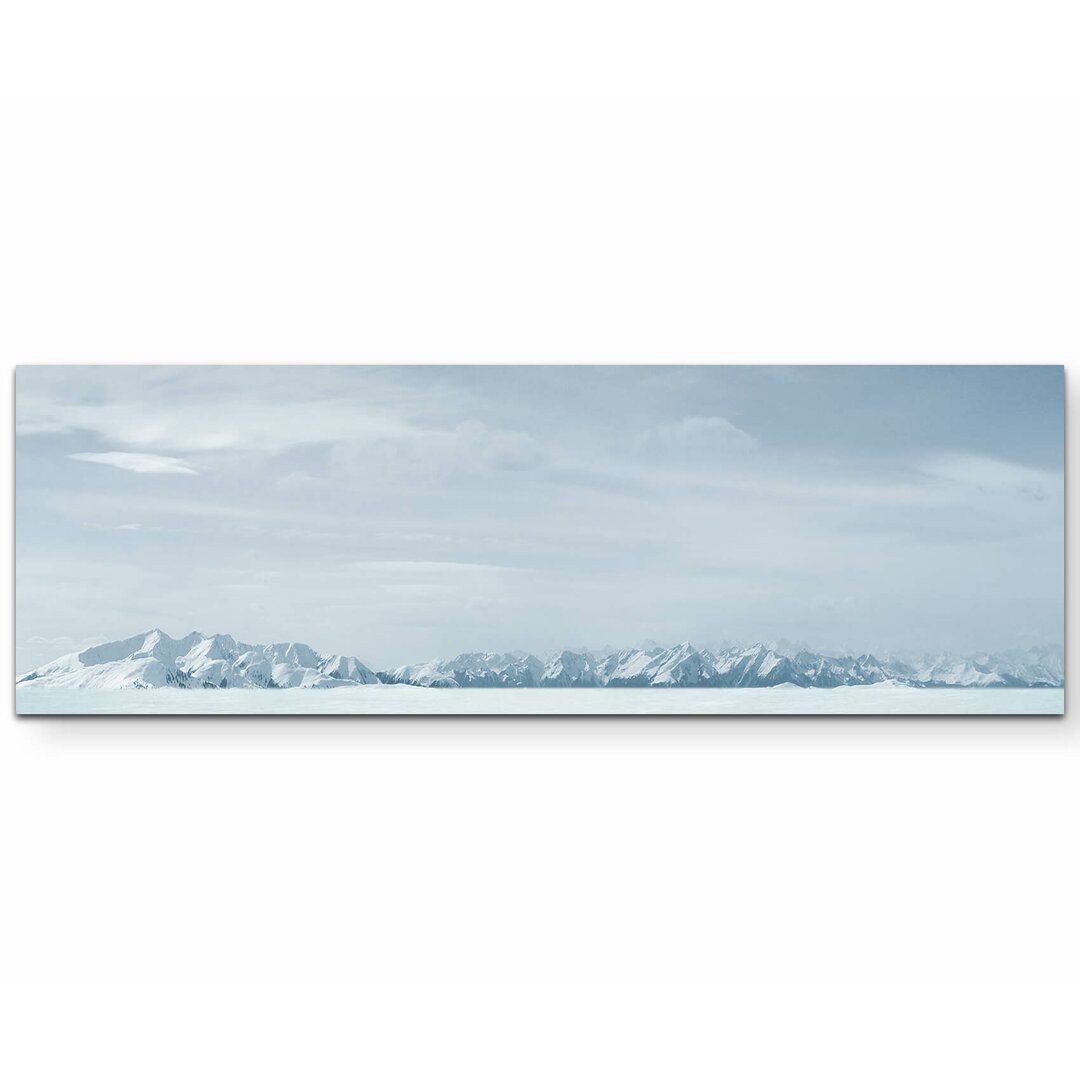 Leinwandbild Graue Winterlandschaft