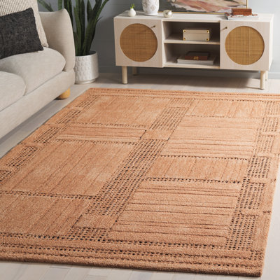 Laine touffetée à la main Harvest; Tapis d'intérieur en coton