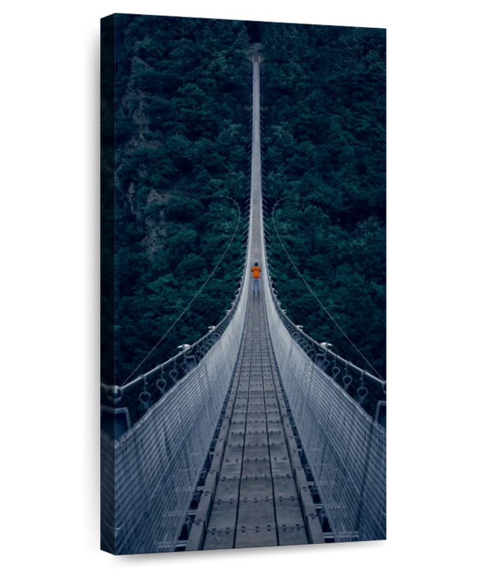 Geierlay Suspension Bridge, 48" H x 24" W