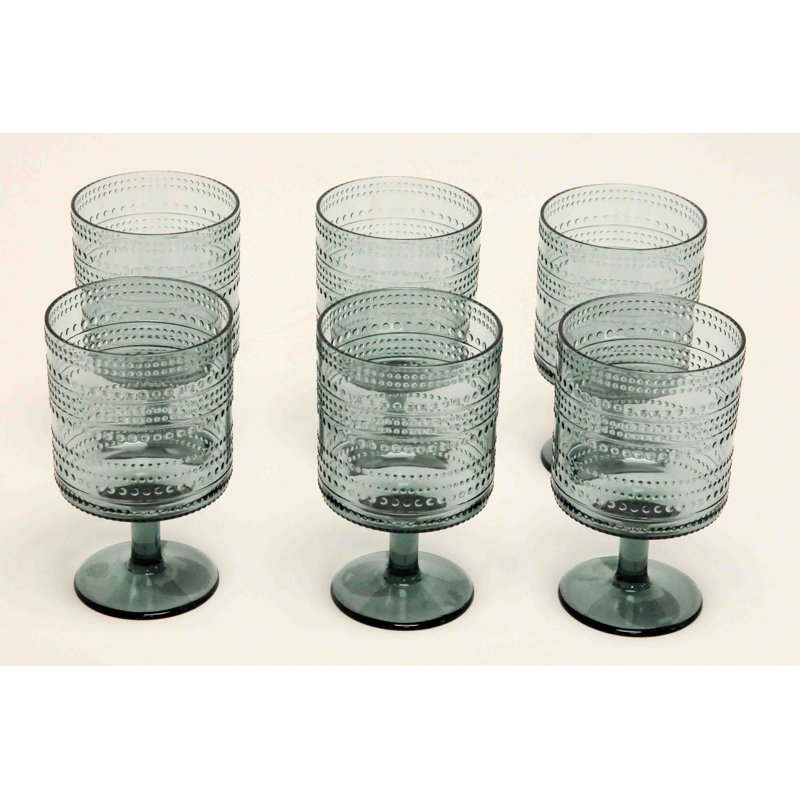 Niota 420.5ml Acrylic Goblet Set, Green
