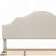 Lit plateforme tapissier en lin avec tête de lit ajustable-1880876775