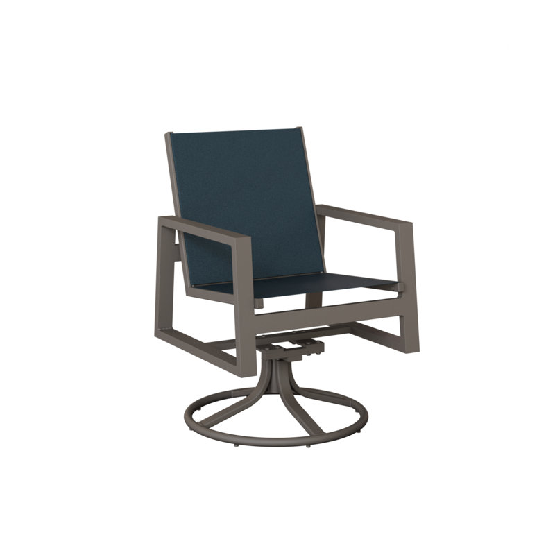 Chaise berçante pivotante en aluminium Ohlson, Marine, Aluminium graphite