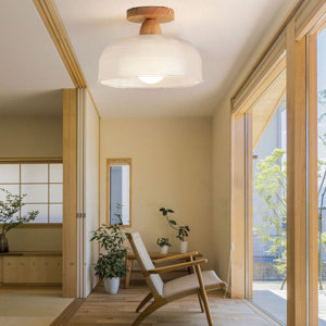 Ajub Glass Semi Flush Mount