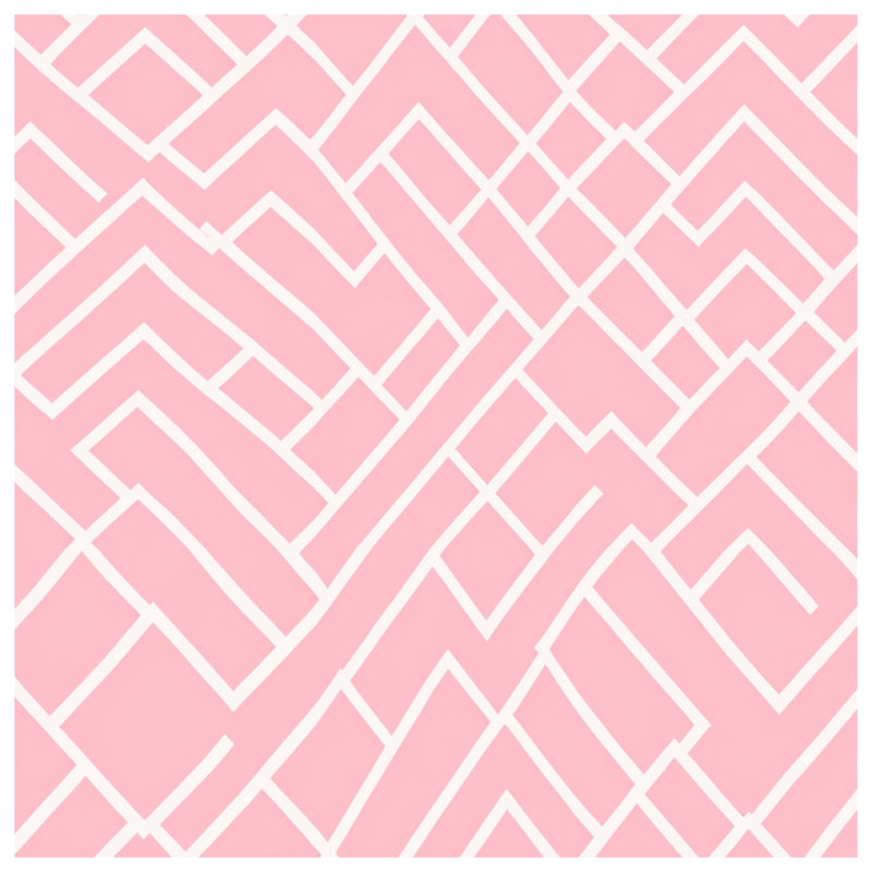 Housses de couette à lignes géométriques roses, Très grand lit