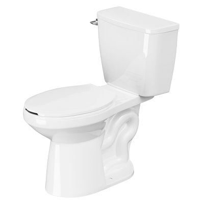 Toilette allongée deux pièces 1,28 GPF, hauteur de la chaise fixée au sol (siège inclus)