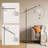 67" Black Swing Arm Floor Lamp