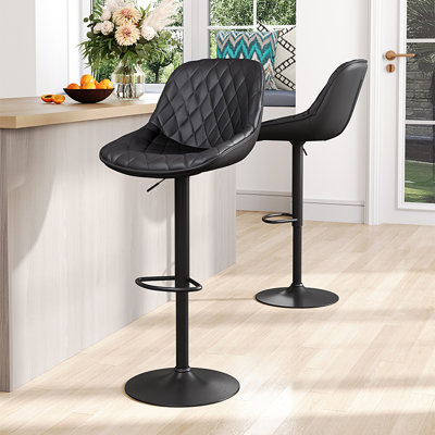 Counter Stool with Solid Wood Frame