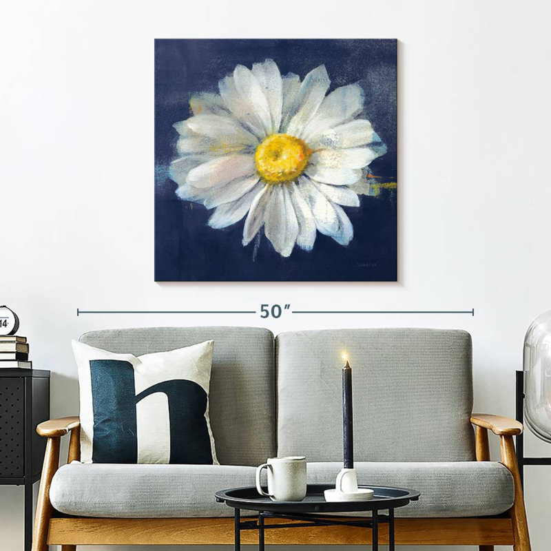 Harnek Boldest Bloom II Dark Blue, 30" H x 30" W