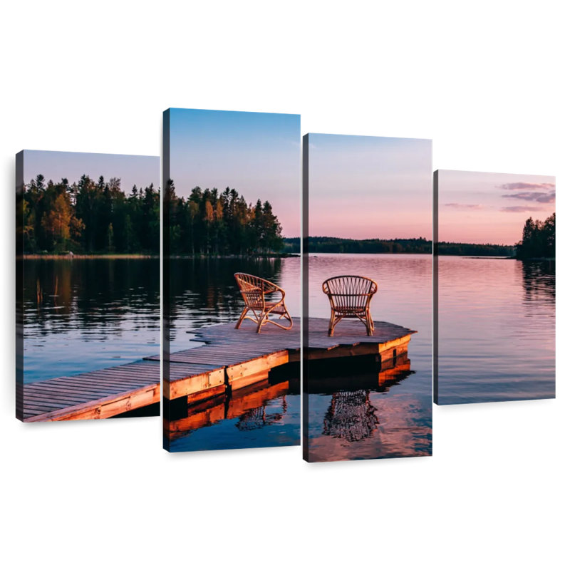 Aletra Chairs On Finnish Dock, 32" H x 52" W