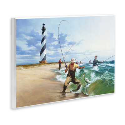 Plaque murale Cape Hatteras Fishermen, design par Wind River Studios