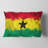 Ghana Flag - Maps & Flags Printed Throw Pillow