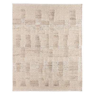 Jaipur Living Llara LEO12 Handmade Stripes Tan Area Rug (9'x12')