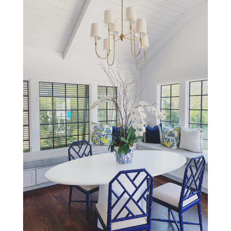Vendome 8 - Light Chandelier, Hand-Rubbed Antique Brass