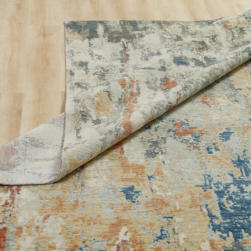 Wool Area Rug, Rectangle 5' x 7'