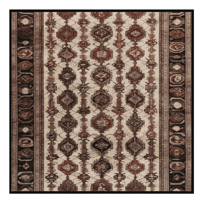 Tapis brun lavable à la machine
