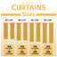 Decorative Blackout Curtain Panels Pair with Eyelet Top and Tie Backs, Polyester Window Drapes for Bedroom Living Room-126391941-126391951