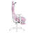 TS87 Pink COW Series Gaming Chair with Footrest
