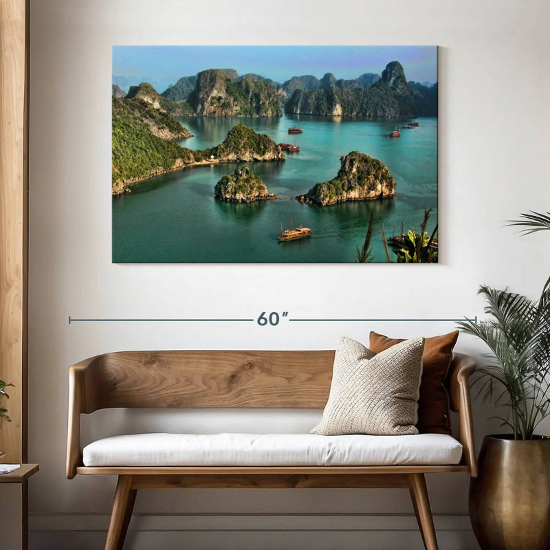 Falaises de Gillard Ha Long Bay, H 32 po x l 48 po