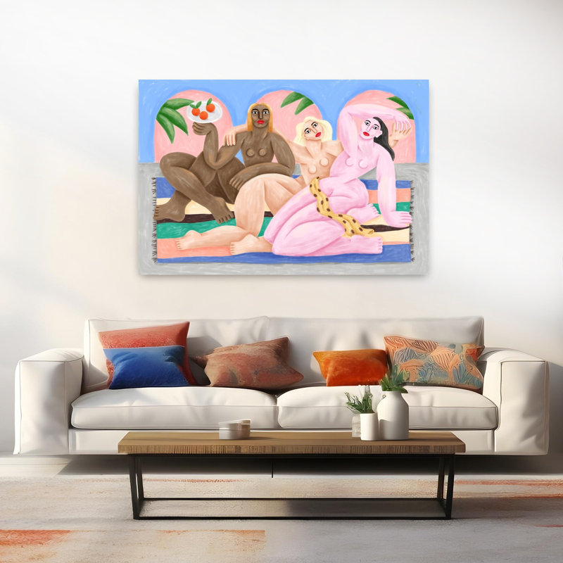 Art contemporain Nouvelles Gracces, H 40 po x l 60 po