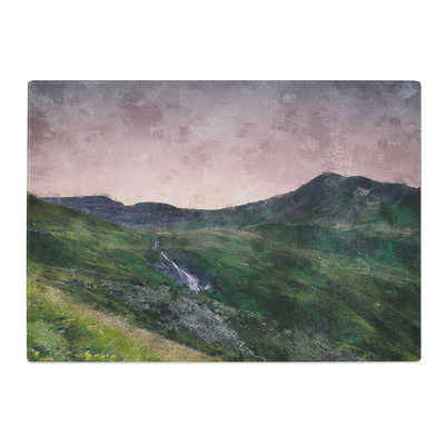Tempered Glass High Alpine Road in Austria Chopping Board
