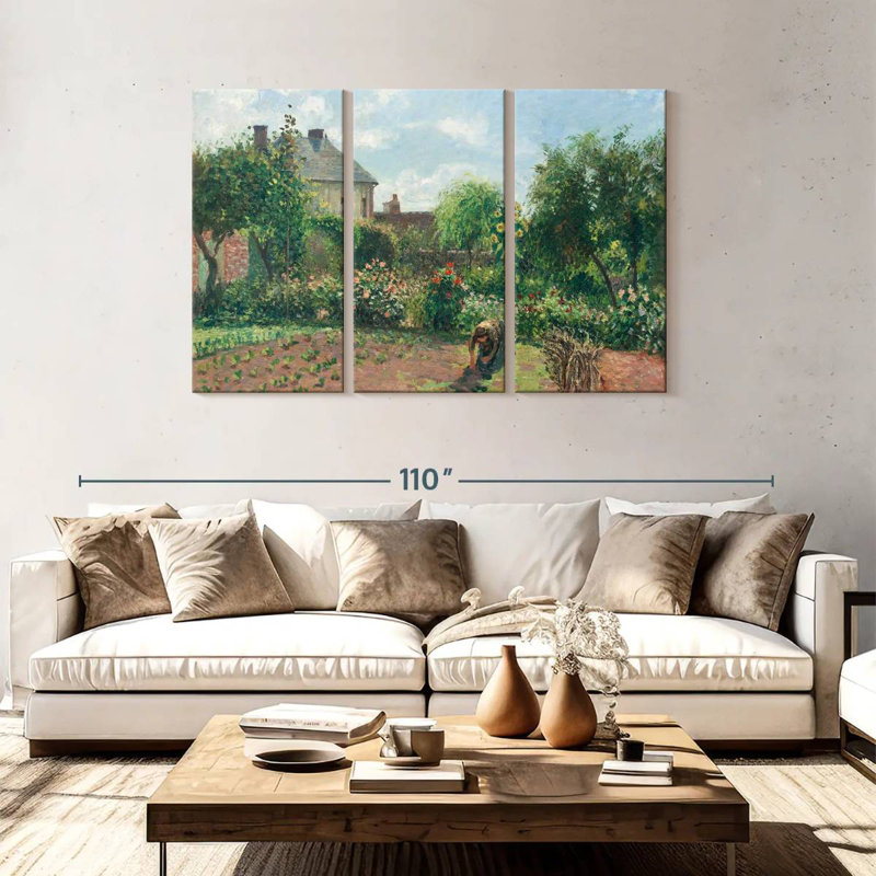 Senne, jardin de l'artiste à Eragny, 1898, H 48 po x l 74 po