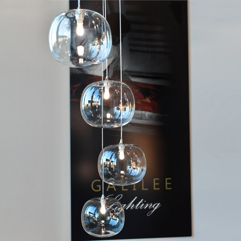 Bellagio 9 - Light Pendant, 54" H x 36" W x 16" D, White