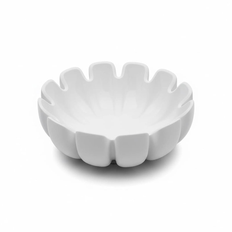 Ceramic Decorative Bowl, White