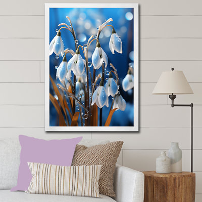 «Winter Snowdrop Flower», reproduction de photo sur toile