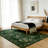 9x12 Area Rug for Living Room, Vintage Retro Boho Rug, Washable Non Slip & Low Pile Carpet for Living Room, Bedroom, Dining Room, Green-1389376225-1389376229