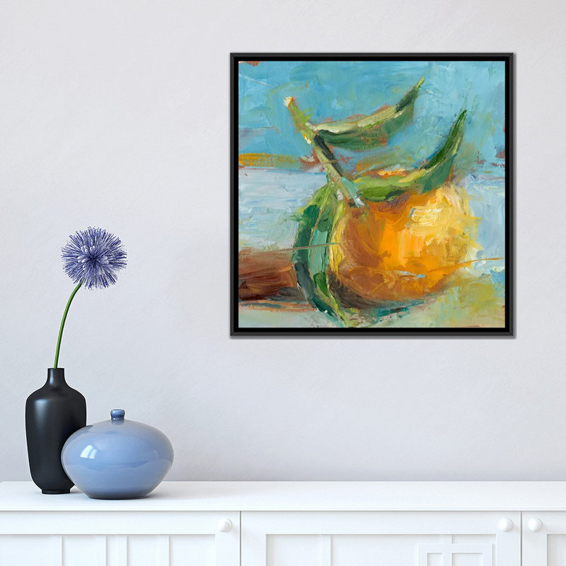 « impressionniste fruit study iii », reproduction sur toile, H 37 po x l 37 po x P 1,5 po, Toile avec cadre noir