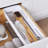 YouCopia DrawerFit® Sliding Drawer Bin, Expandable Kitchen Storage Organizer, Speckled White