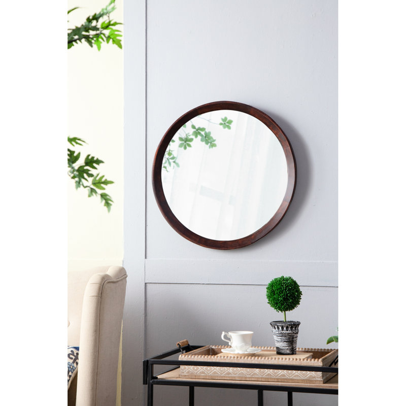 Miroir mural Mango Attrait. Éblouissement, Marron foncé