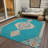 Elira Teal Washable Indoor-Outdoor Rug - -1279501732