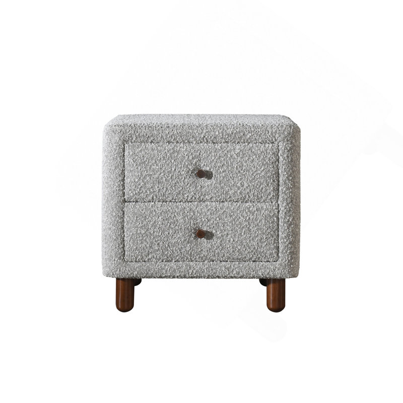 Table de chevet Cleo Grey Boucle