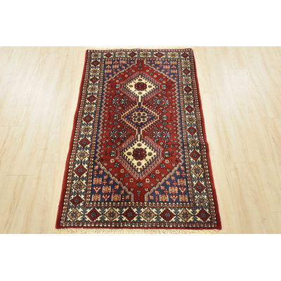 Grimon Hand Knotted Wool Oriental Indoor Rug