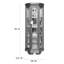 Infinity Lighted Curio Cabinet-470874835