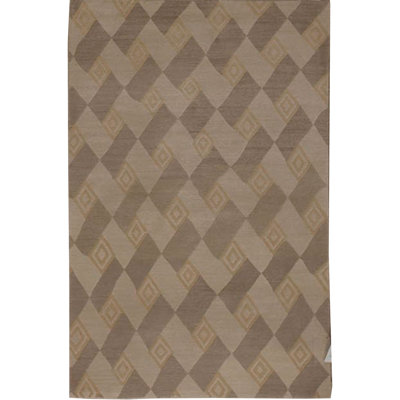 Hand-Knotted High-Quality Tan and Taupe Area Rug