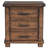 Rustic Three Drawer Reclaimed Solid Wood Farmhouse Nightstand-1223471709