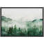 Paysage de forêt boisée «Verdant Peaks Misty Mountains And Evergreen» sur-99141592-99141589