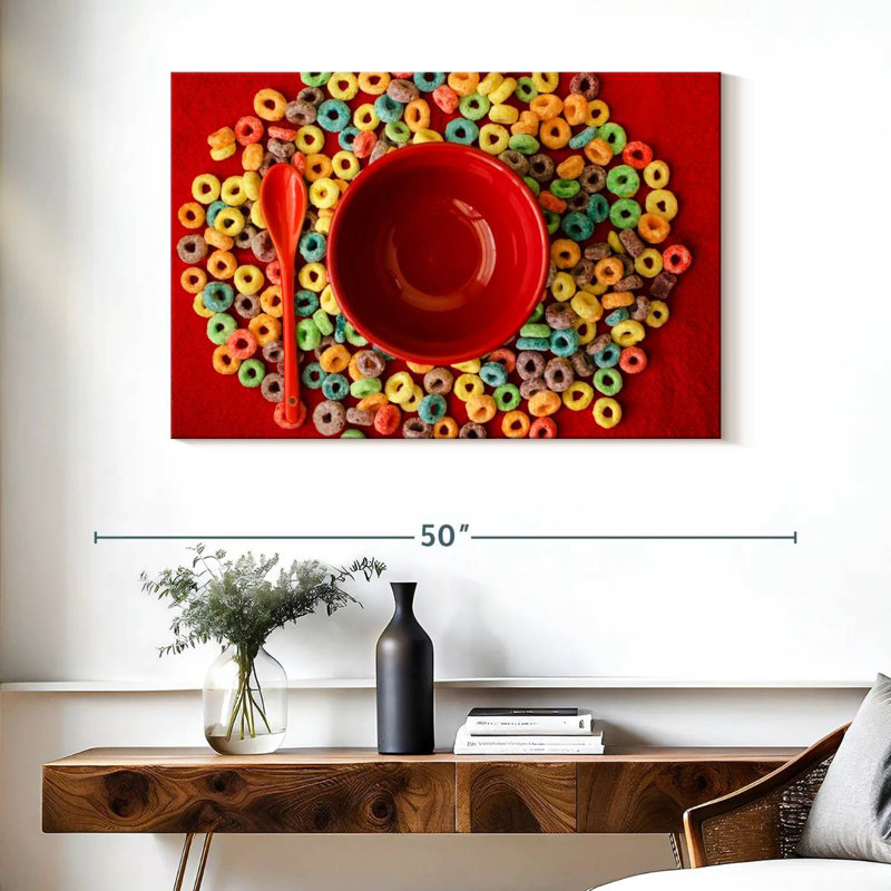 Yarlin Fruit Cereal Loops, 26" H x 39" W