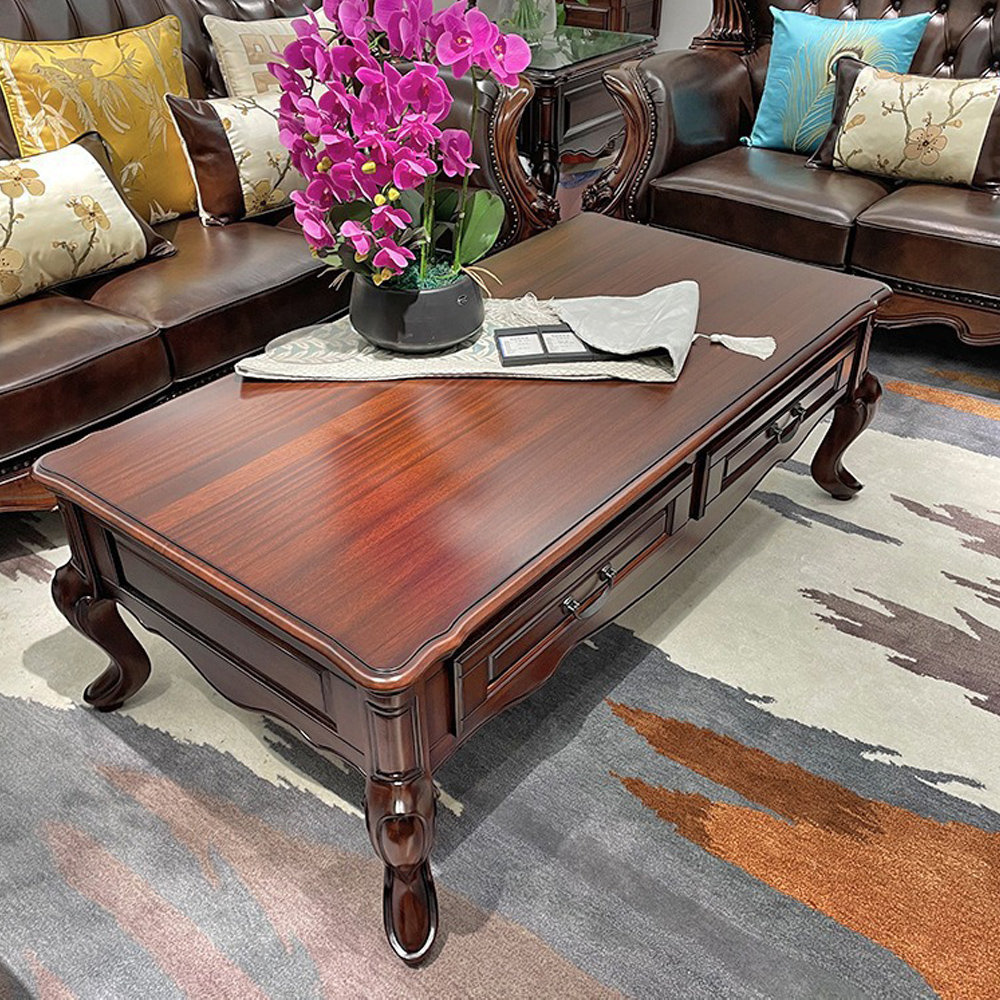 Bkoksety Vintage Simple Solid Wood Storage Coffee Table | Wayfair