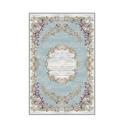 Antibacterial Hall Carpet, 39.4 x 59.1 inches | 100% Polyester, 0.4 in Pile Height, Non-Slip PVC Felt Dot Underside | Machine Washable, 3D Digital Printing, Durable & Stylish for Modern Home Décor