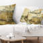 Old Parisian Cartes - Coussin imprimé paysage urbain
