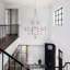 Lustre en cristal moderne, suspension en cristal