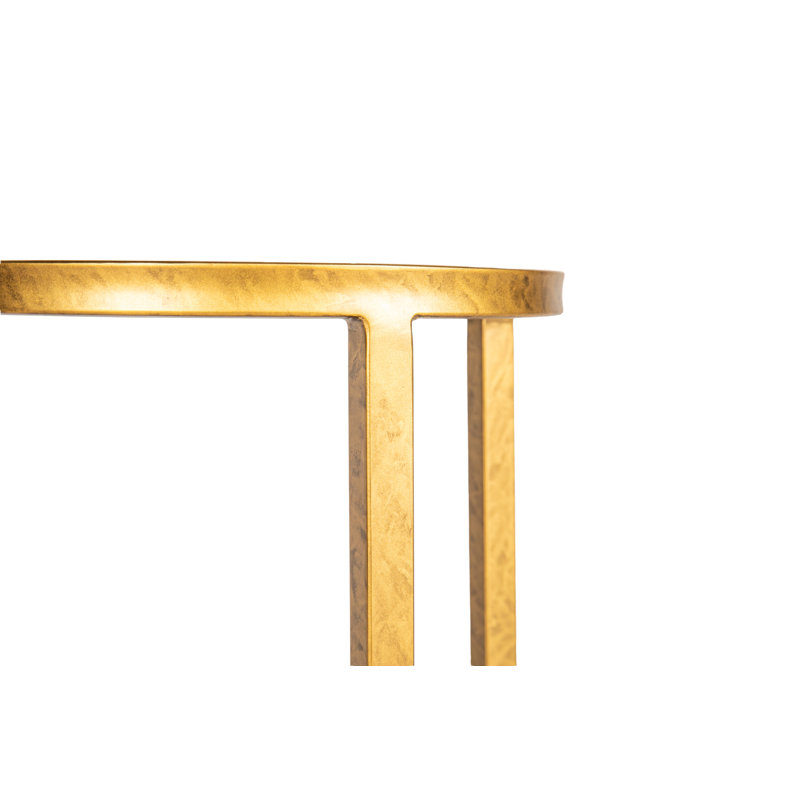 Vegas Marble End Table, Royal Gold