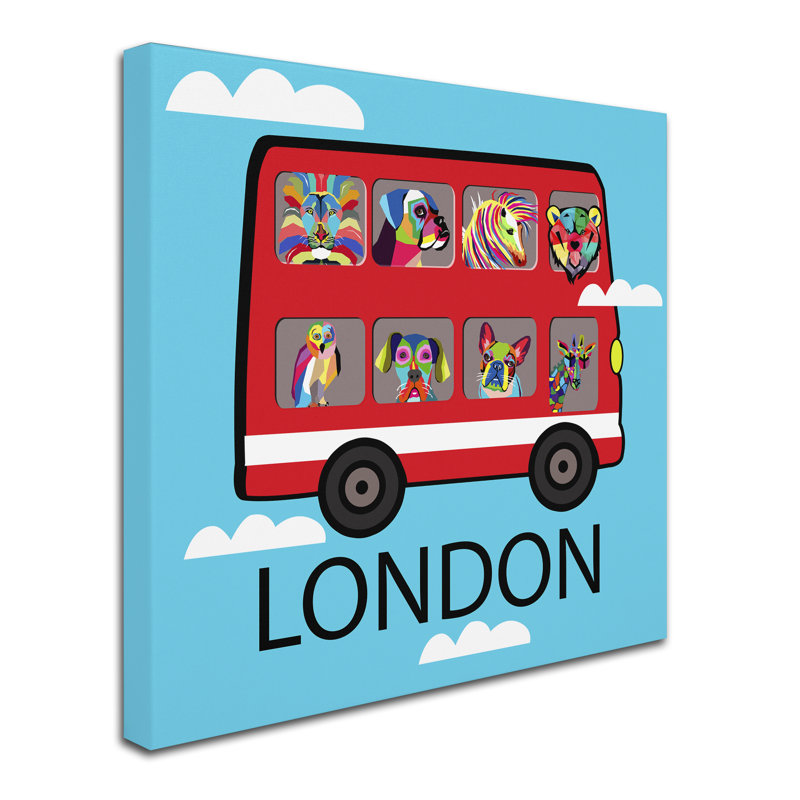 Art sur toile Kieninger «London 2», H 14 po x l 14 po x P 2 po
