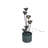 Metal Lily Flower Pouring Into Bucket Fountain with 5 Warm White LED Lights