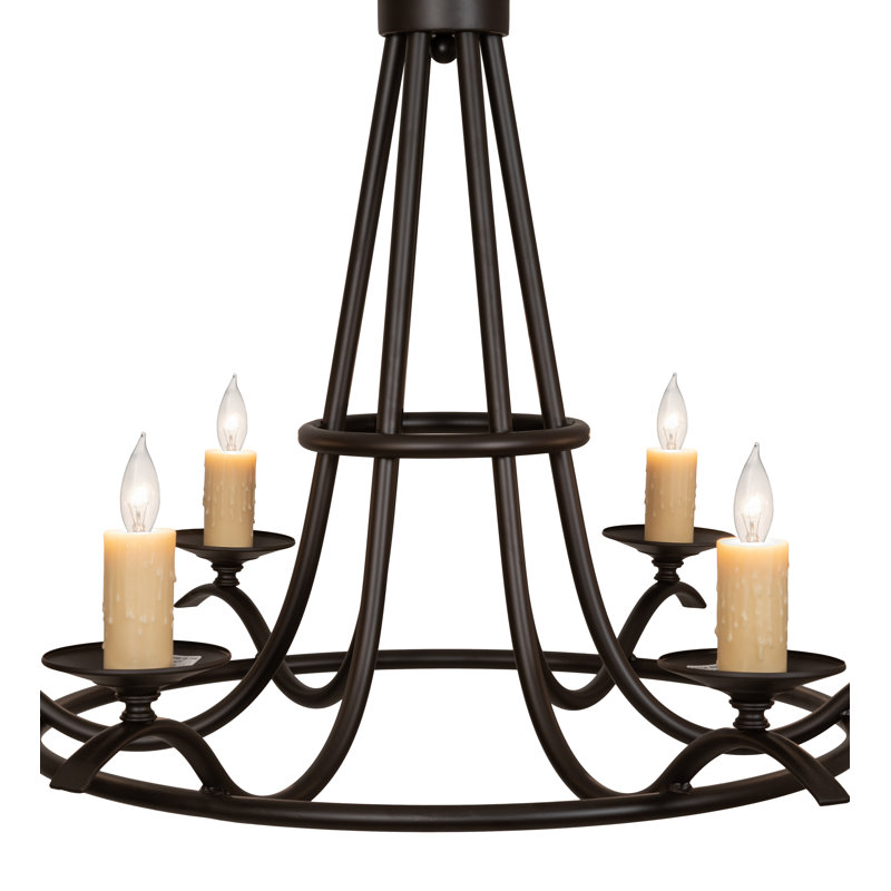 Lustree à 6 lumières façon bougie classic Mullikin